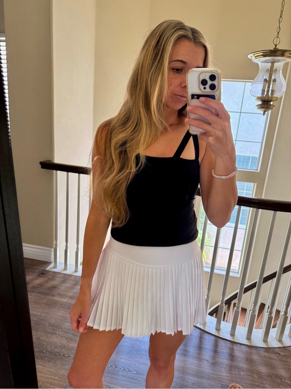 ALO Yoga Grand Slam Tennis Skirt Sz S White